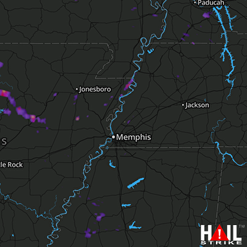 Hail Map Mountain View, AR 09-18-2017