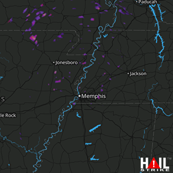 Hail Map Sikeston, MO 09-24-2017