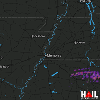 Hail Map Russellville, AL 03-19-2018