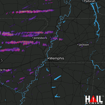 Hail Map North Little Rock, AR 04-04-2018
