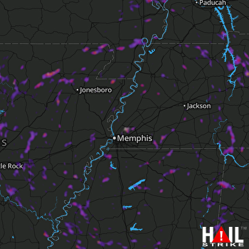 Hail Map Paragould, AR 05-20-2018