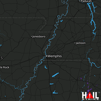 Hail Map Tremont, MS 06-11-2018