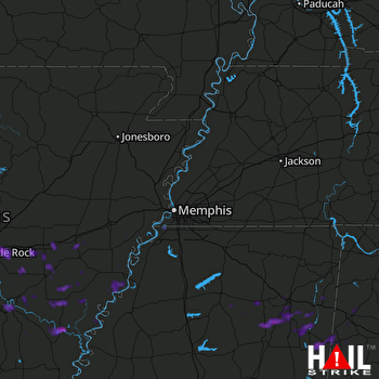 Hail Map Sherwood, AR 06-23-2018
