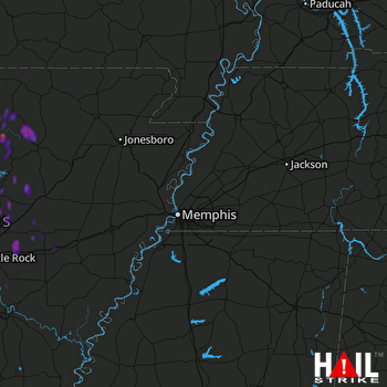 Hail Map Mountain View, AR 07-20-2018