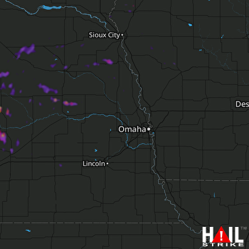 Hail Map Humphrey, NE 08-16-2018