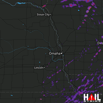Hail Map Maryville, MO 08-28-2018
