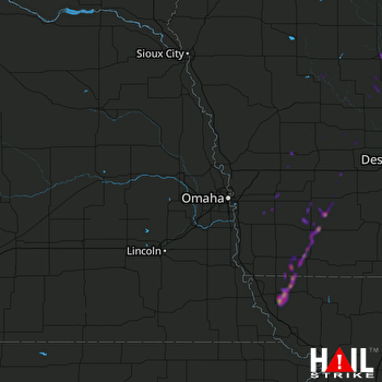 Hail Map Fort Dodge, IA 05-22-2019