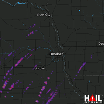 Hail Map Hastings, NE 05-24-2019