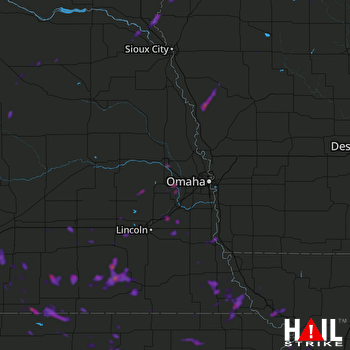 Hail Map Nebraska City, NE 06-04-2019