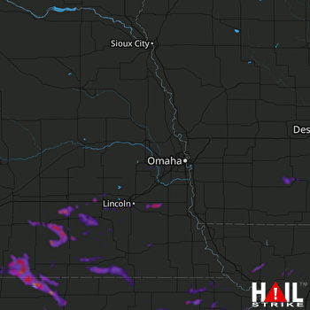Hail Map Fairbury, NE 06-15-2019