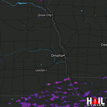 Hail Map Concordia, KS 08-17-2019
