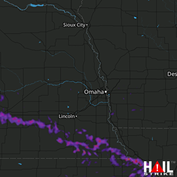 Hail Map Beatrice, NE 08-21-2019