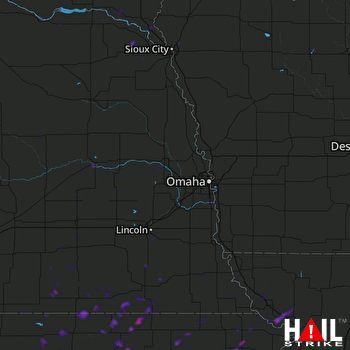 Hail Map Hanover, KS 09-29-2019
