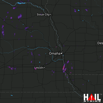 Hail Map Blair, NE 05-24-2020