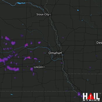 Hail Map Doniphan, NE 07-01-2020
