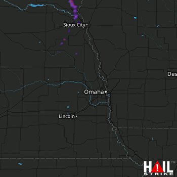 Hail Map Wayne, NE 07-03-2020