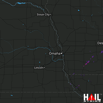 Hail Map Corning, IA 10-23-2020