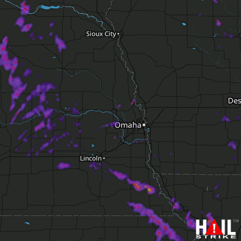 Hail Map La Vista, NE 06-11-2021