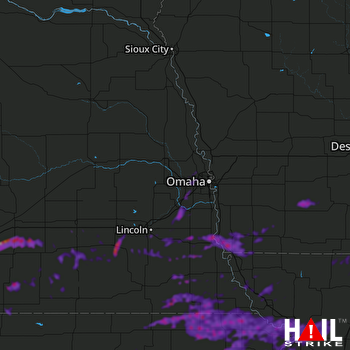 Hail Map Lincoln, NE 06-25-2021