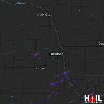 Hail Map Savannah, MO 10-24-2021