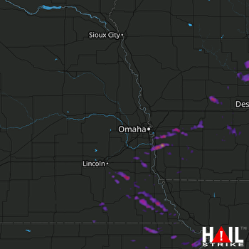 Hail Map Ankeny, IA 06-23-2017