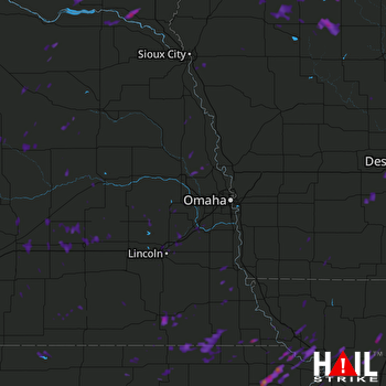 Hail Map Beatrice, NE 06-28-2017