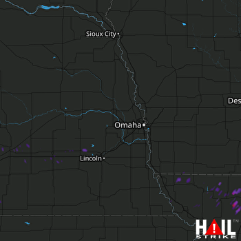 Hail Map Albany, MO 07-13-2017