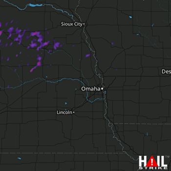 Hail Map Oneill, NE 08-15-2017