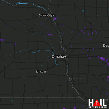Hail Map Nortonville, KS 08-22-2017