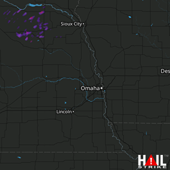 Hail Map Plainview, NE 08-24-2017
