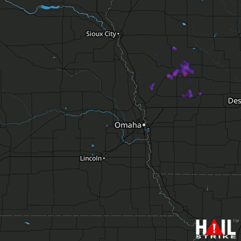 Hail Map Audubon, IA 09-15-2017