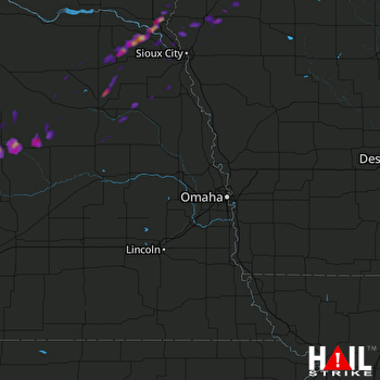 Hail Map Spalding, NE 10-06-2017