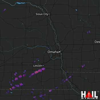 Hail Map Seward, NE 10-06-2017