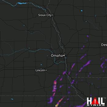 Hail Map West Des Moines, IA 05-04-2018