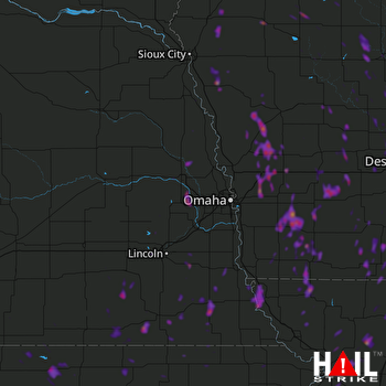 Hail Map Boone, IA 05-29-2018