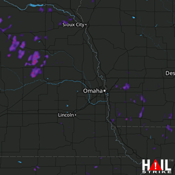 Hail Map Shenandoah, IA 06-02-2018