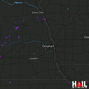 Hail Map Albion, NE 06-07-2018