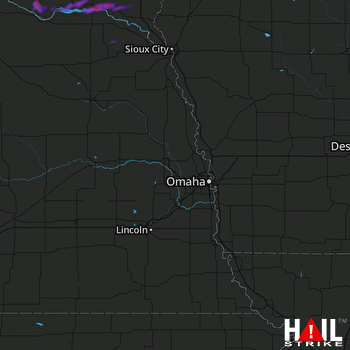Hail Map Yankton, SD 06-08-2018