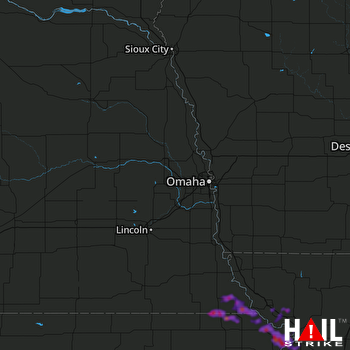 Hail Map Falls City, NE 06-10-2018