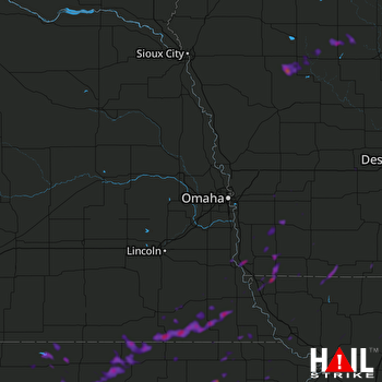 Hail Map Perry, IA 07-13-2018
