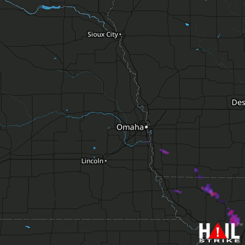 Hail Map Plattsmouth, NE 07-19-2018