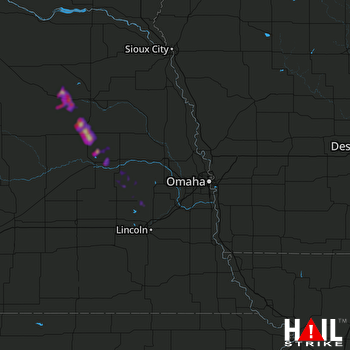 Hail Map Humphrey, NE 07-28-2018