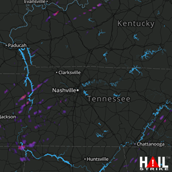 Hail Map Fairview, TN 05-01-2019