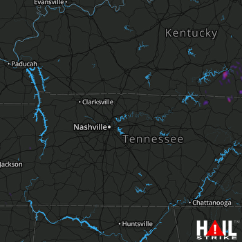 Hail Map NASHVILLE 06-17-2019