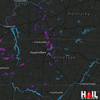 Hail Map Murfreesboro, TN 06-27-2019