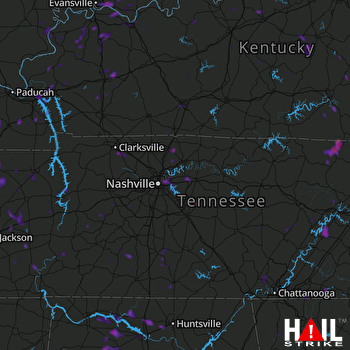 Hail Map Madison, AL 07-04-2019