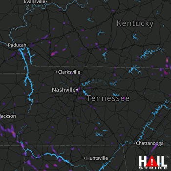 Hail Map Jackson, TN 08-04-2019