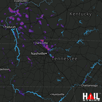 Hail Map Springfield, TN 08-07-2019