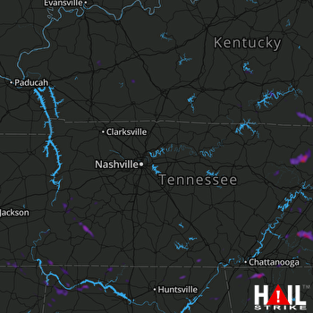 Hail Map Ringgold, GA 08-23-2019