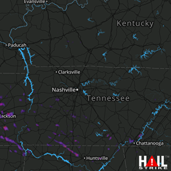 Hail Map Jackson, TN 05-23-2020